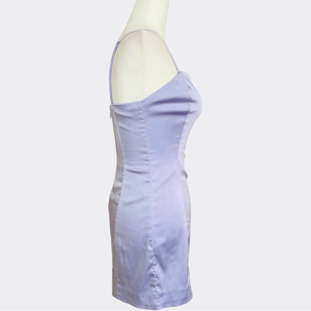 Aritzia Sunday Best Shimmer Mini Dress Lavender 6 NWT - Picture 5 of 15